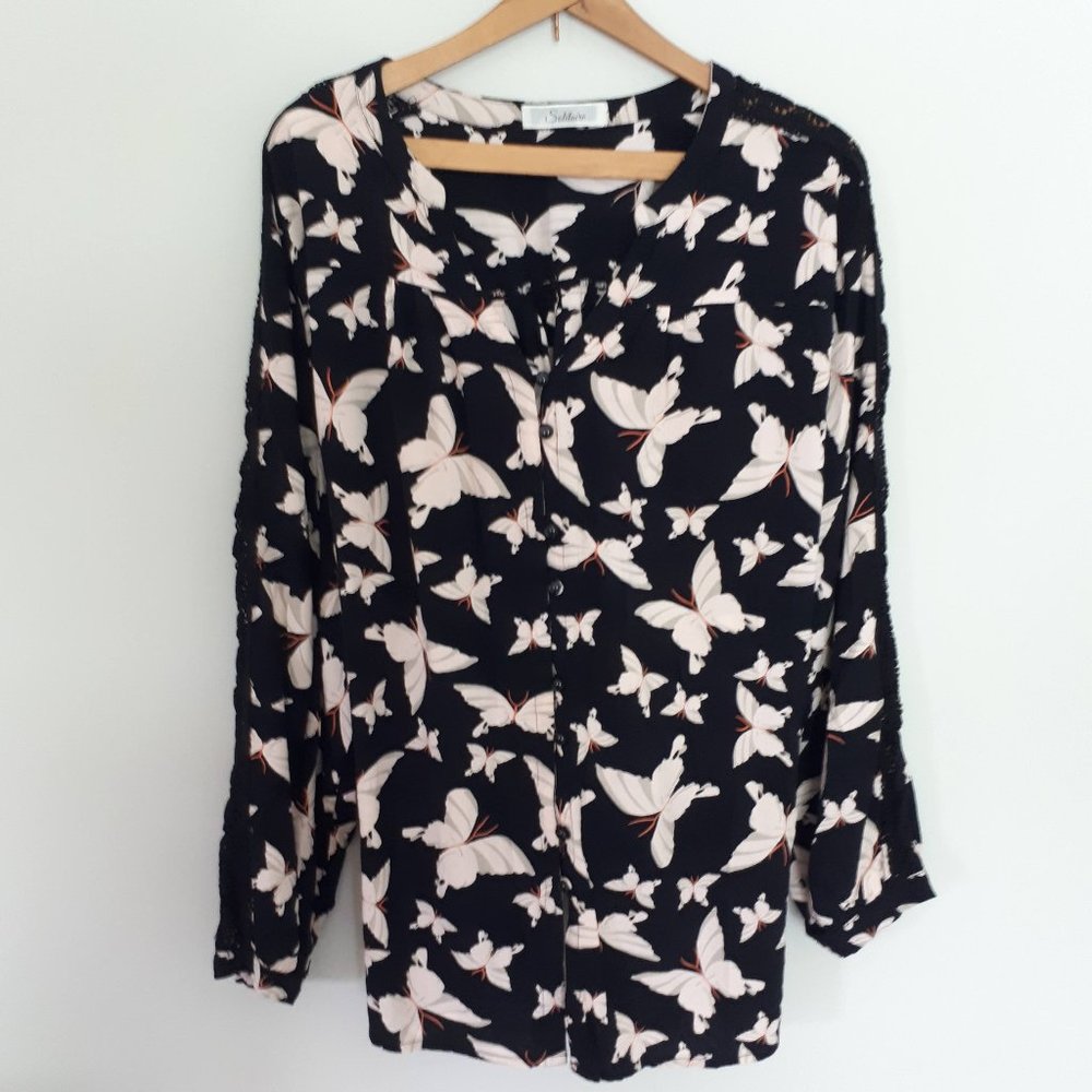 Butterfly Blouse Size 1x